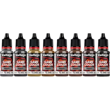 Game Color Set 8 Metallic - Peinture flacons