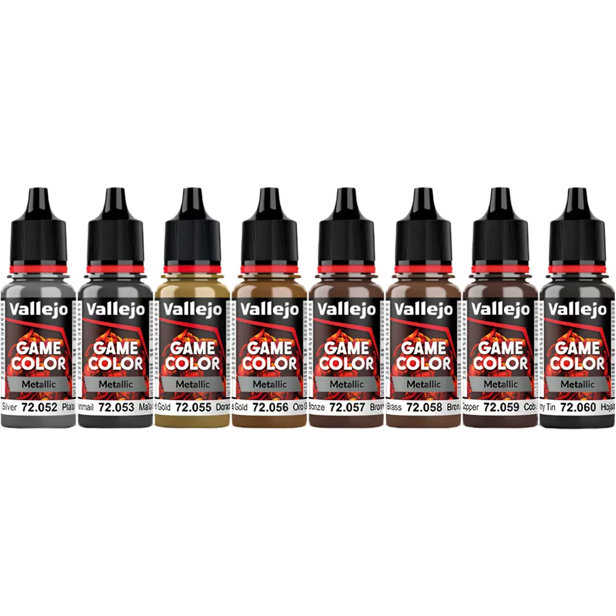 Game Color Set 8 Metallic - Peinture flacons