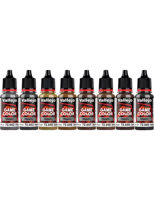Game Color Set 8 Metallic - Peinture flacons