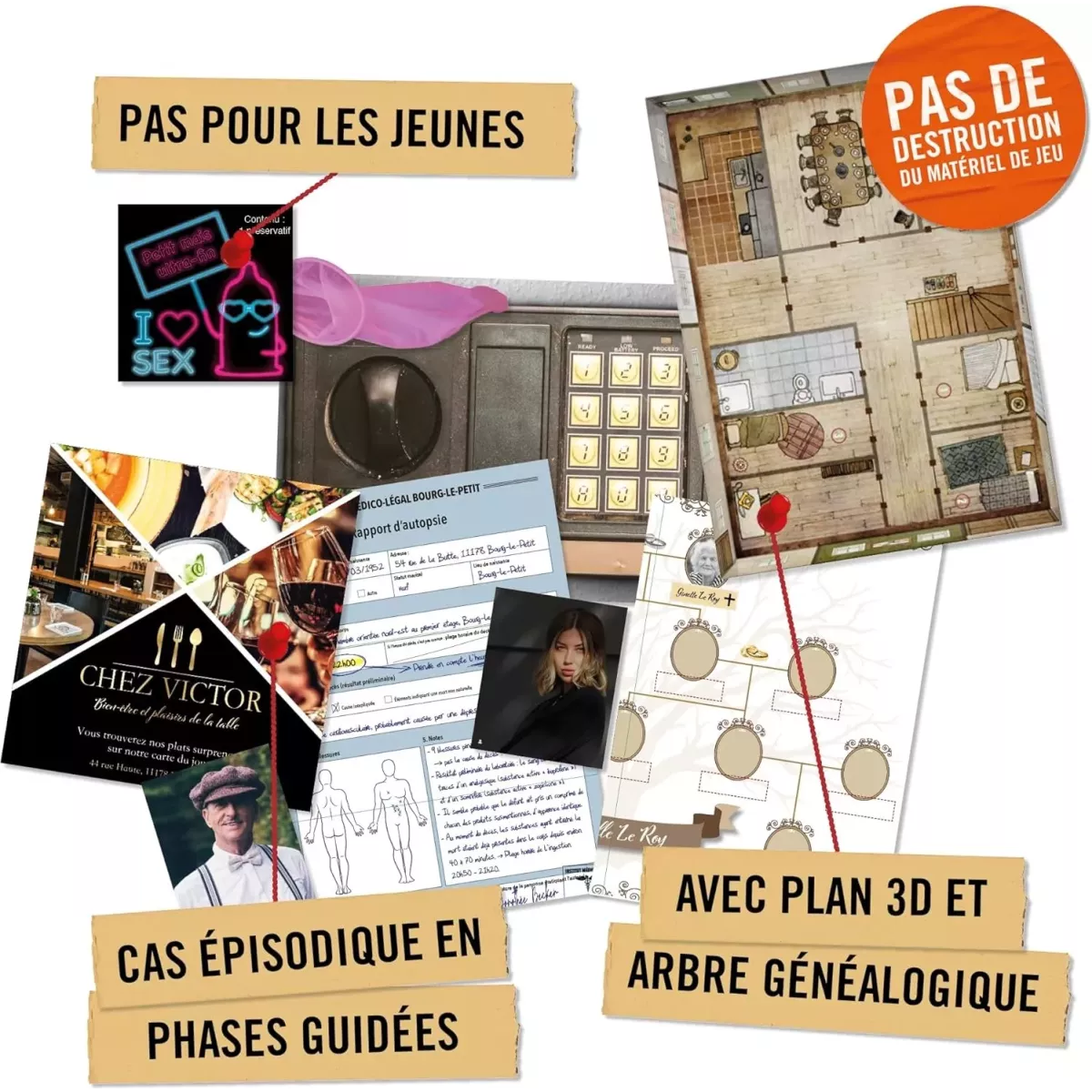 Le Roy est Mort : affaire 5 - Hidden Games exemple
