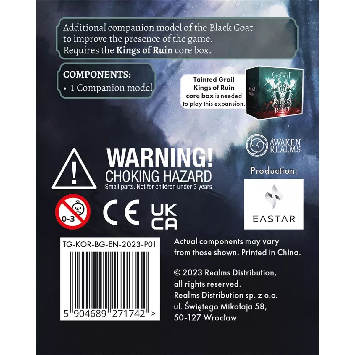 Tainted Grail - Kings of Ruin : Premium Journal dos boîte