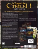 L'Appel de Cthulhu : Boîte de base dos boîte