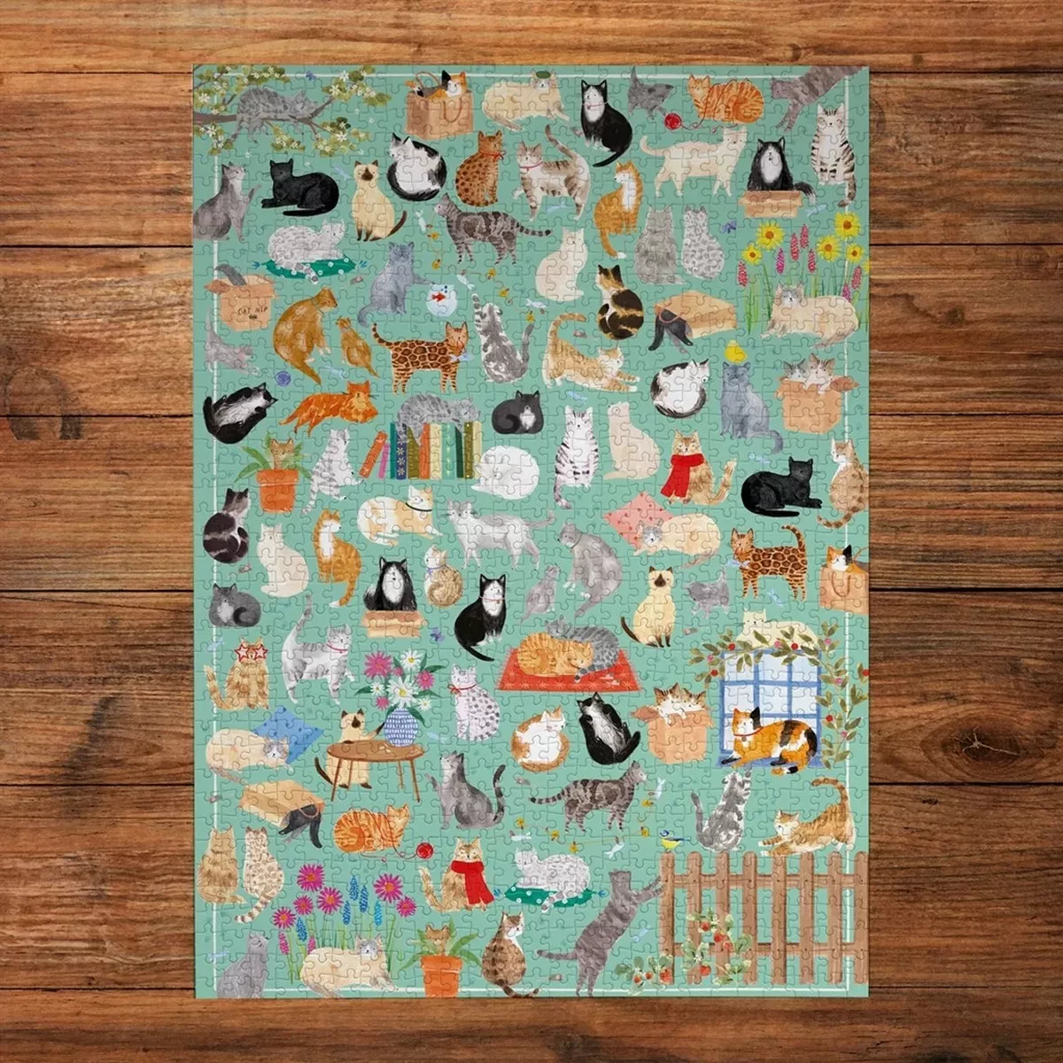 Puzzle Gibsons The Art File : It's a Cat's Life - 1000 pièces
