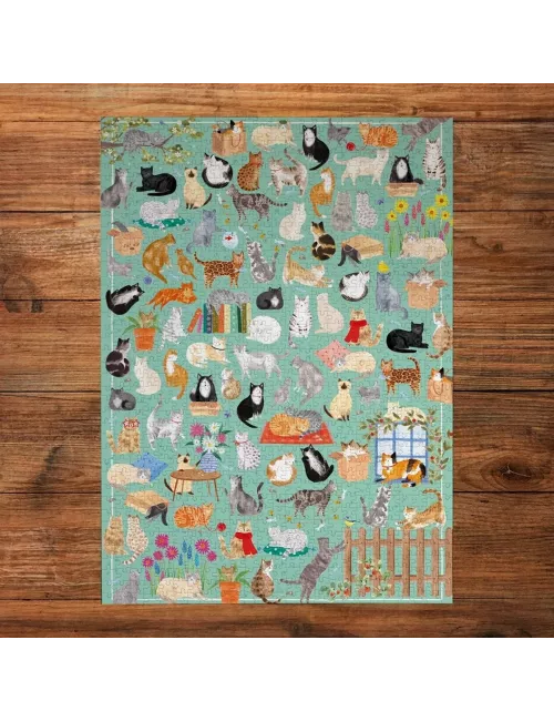 Puzzle Gibsons The Art File : It's a Cat's Life - 1000 pièces