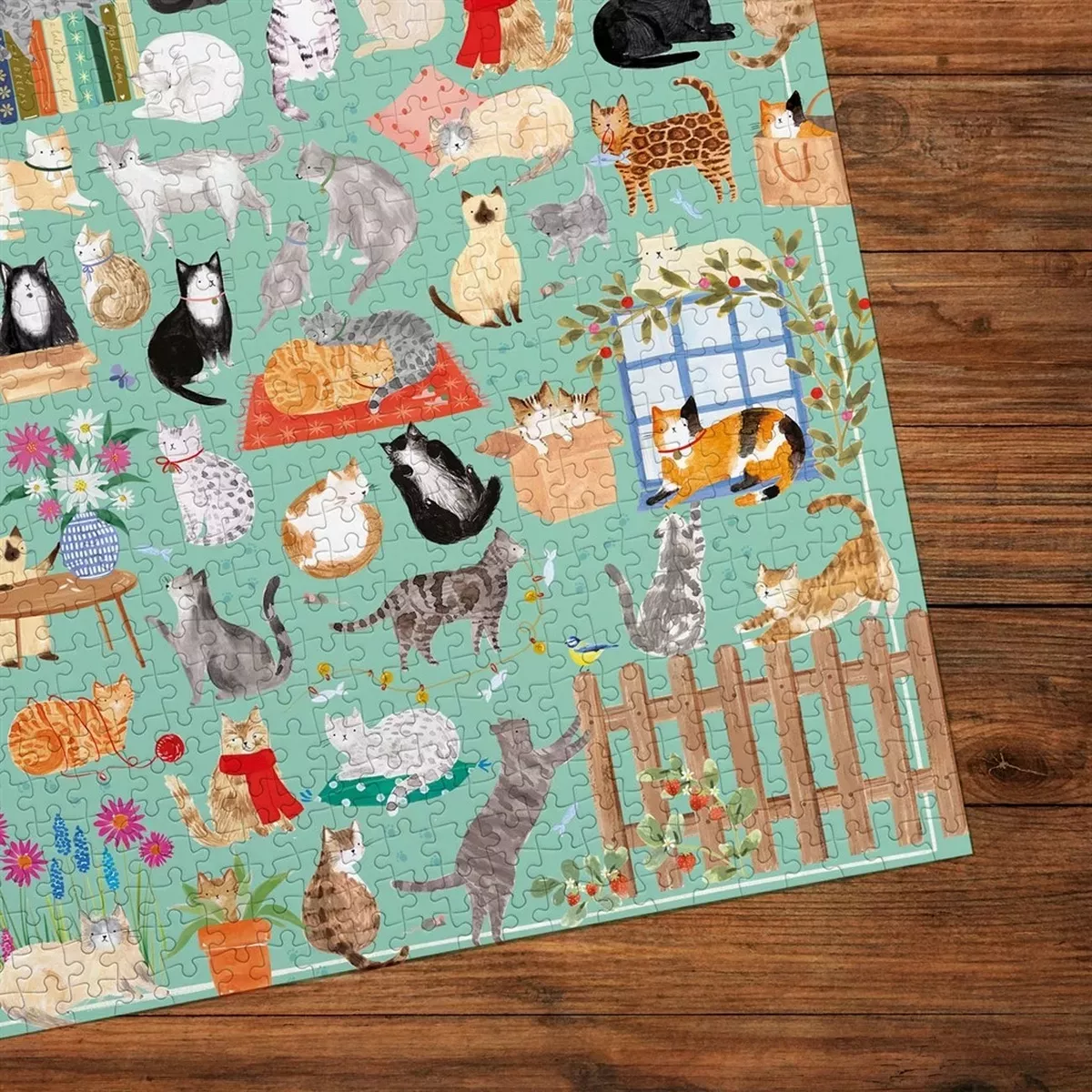 Puzzle Gibsons The Art File : It's a Cat's Life - 1000 pièces