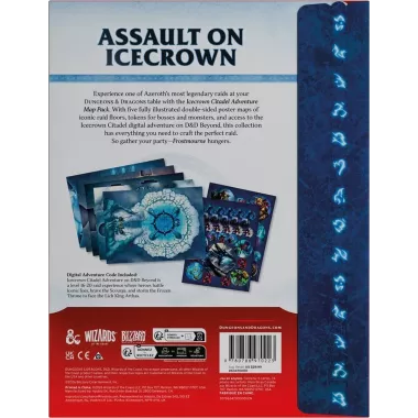 Dungeons & Dragons 5 : World of Warcraft - Icecrown Citadel Adventure Map Pack - Version Anglaise 