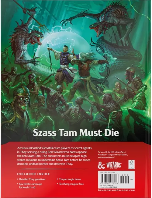Dungeons & Dragons 5 : Arcana Unleashed - Deadfall - Version Anglaise 
