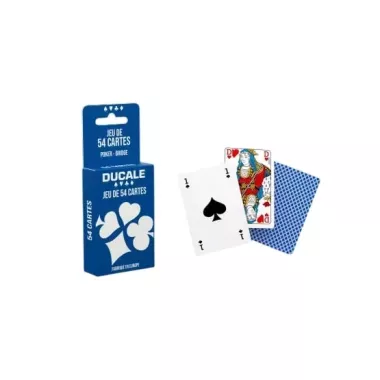 Jeu de 54 cartes Ducale - Bridge et Poker Basic Ecopack - Jeu classique - Ludum.fr