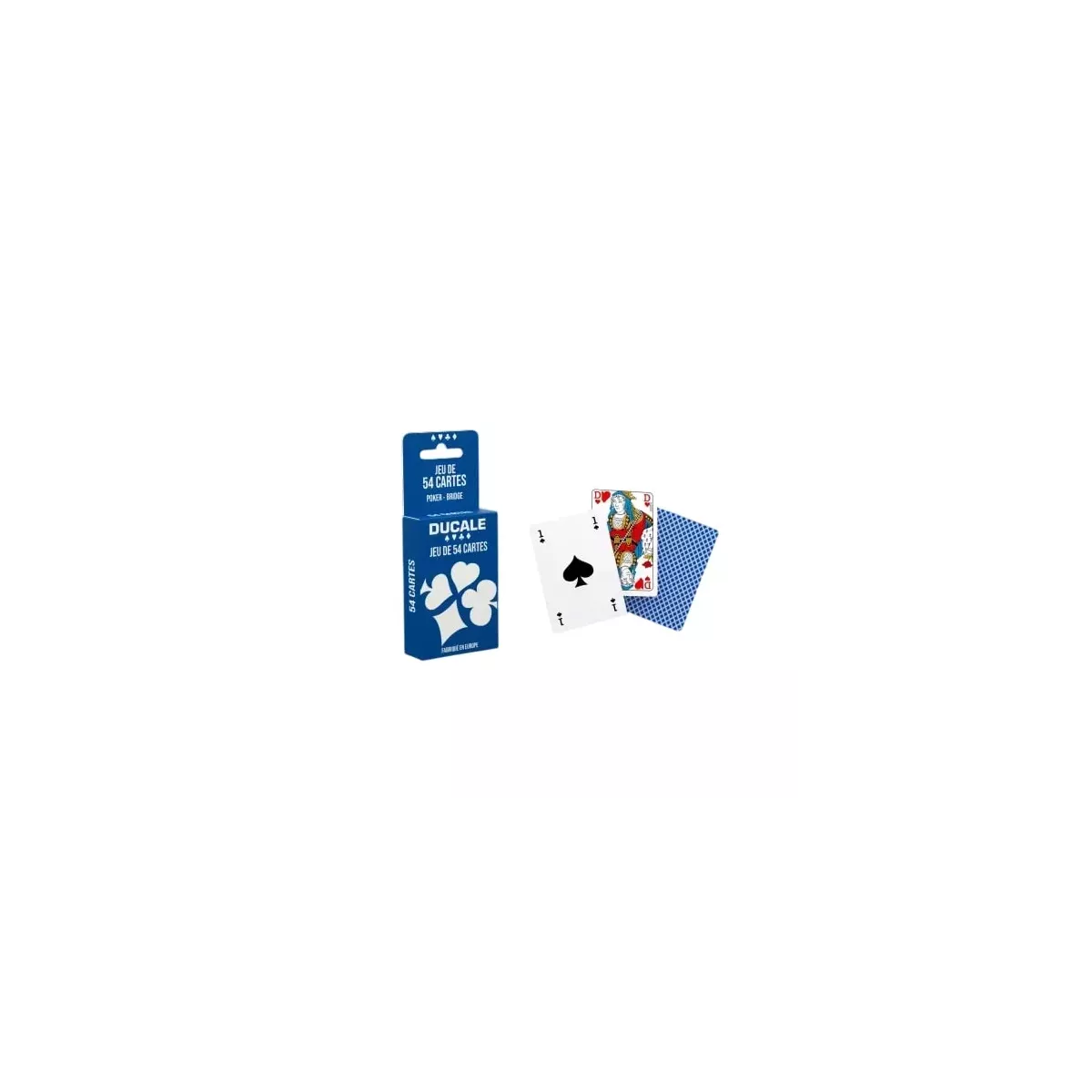 Jeu de 54 cartes Ducale - Bridge et Poker Basic Ecopack - Jeu classique - Ludum.fr