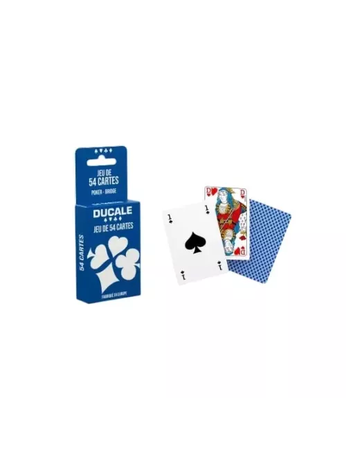 Jeu de 54 cartes Ducale - Bridge et Poker Basic Ecopack - Jeu classique - Ludum.fr