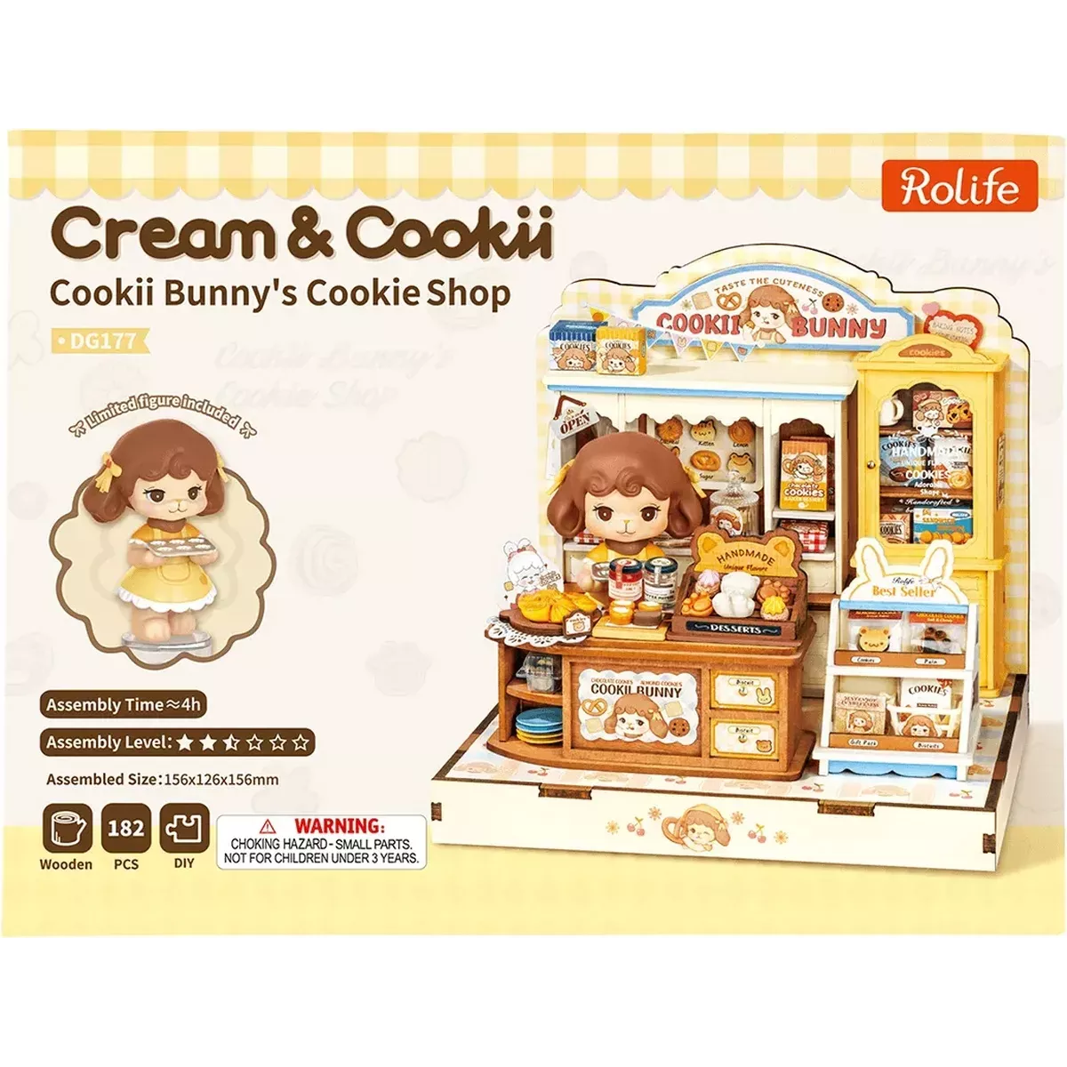 DIY House Rolife - Cookii Bunny's Cookie Shop - 182 Pièces