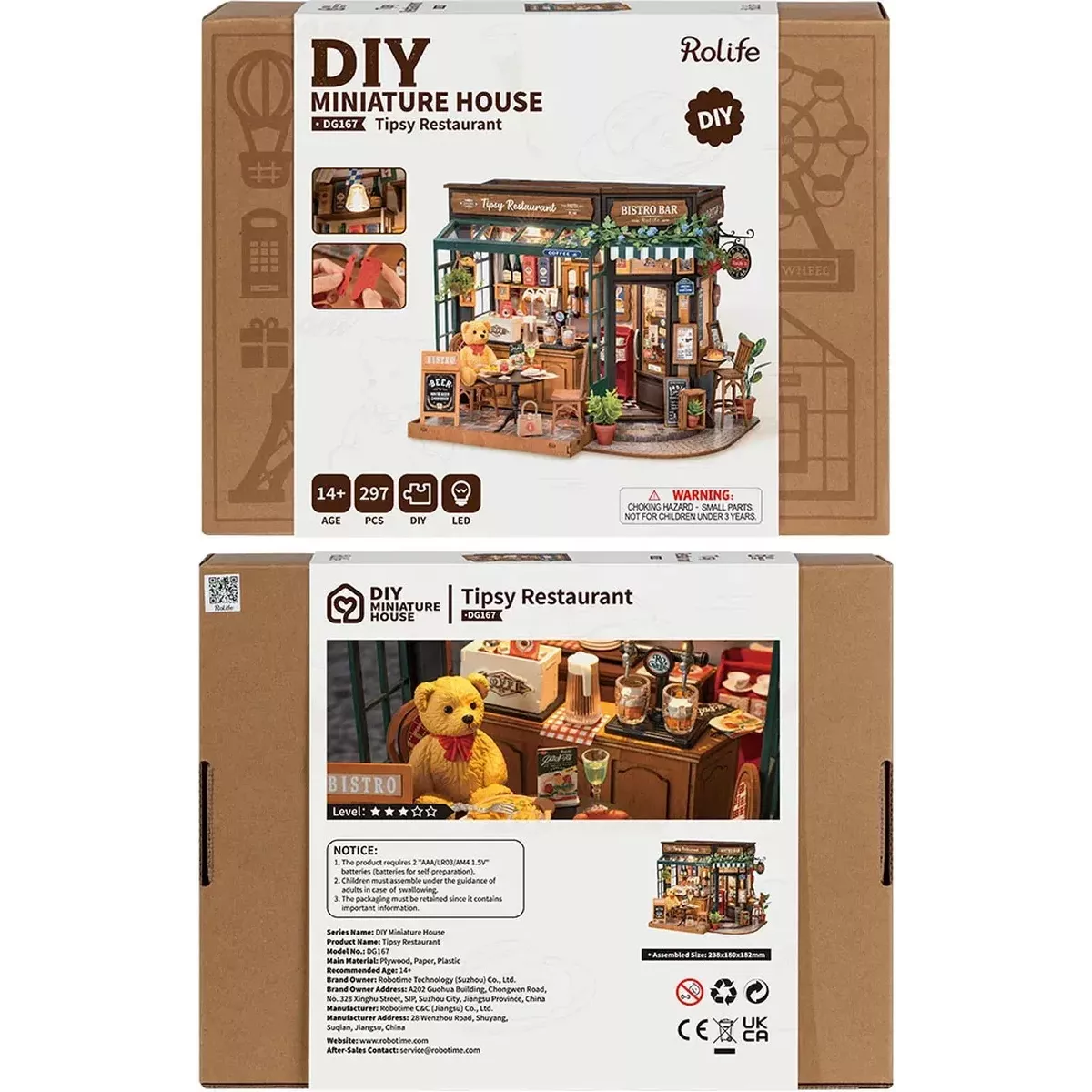 DIY House Rolife - Tipsy Restaurant - 297 Pièces