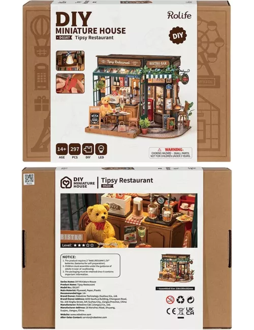 DIY House Rolife - Tipsy Restaurant - 297 Pièces