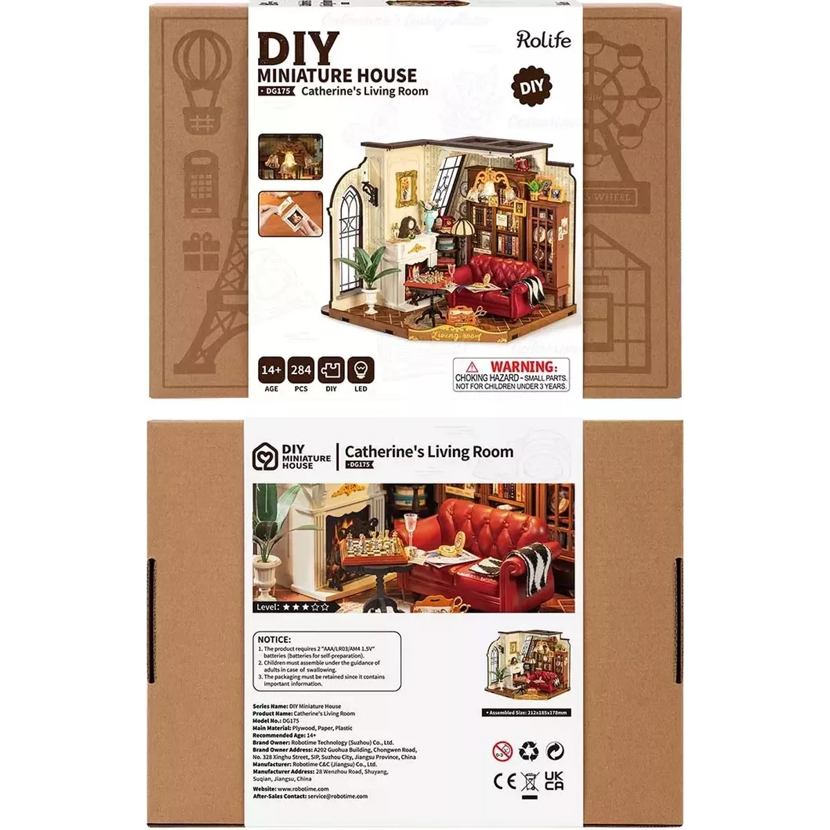 DIY House Rolife - Catherine's Living Room - 284 Pièces