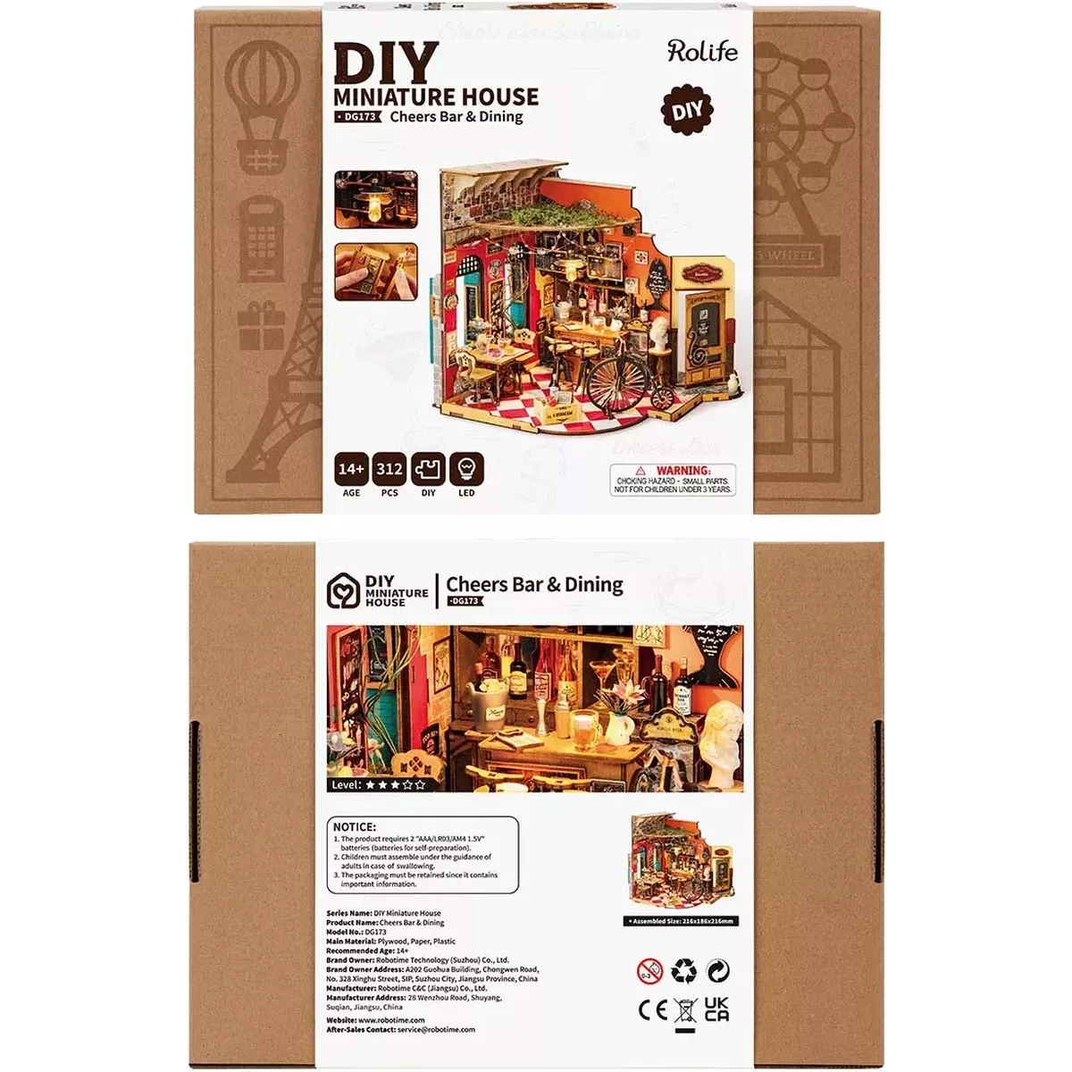 DIY House Rolife - Cheers Bar & Dining - 312 Pièces