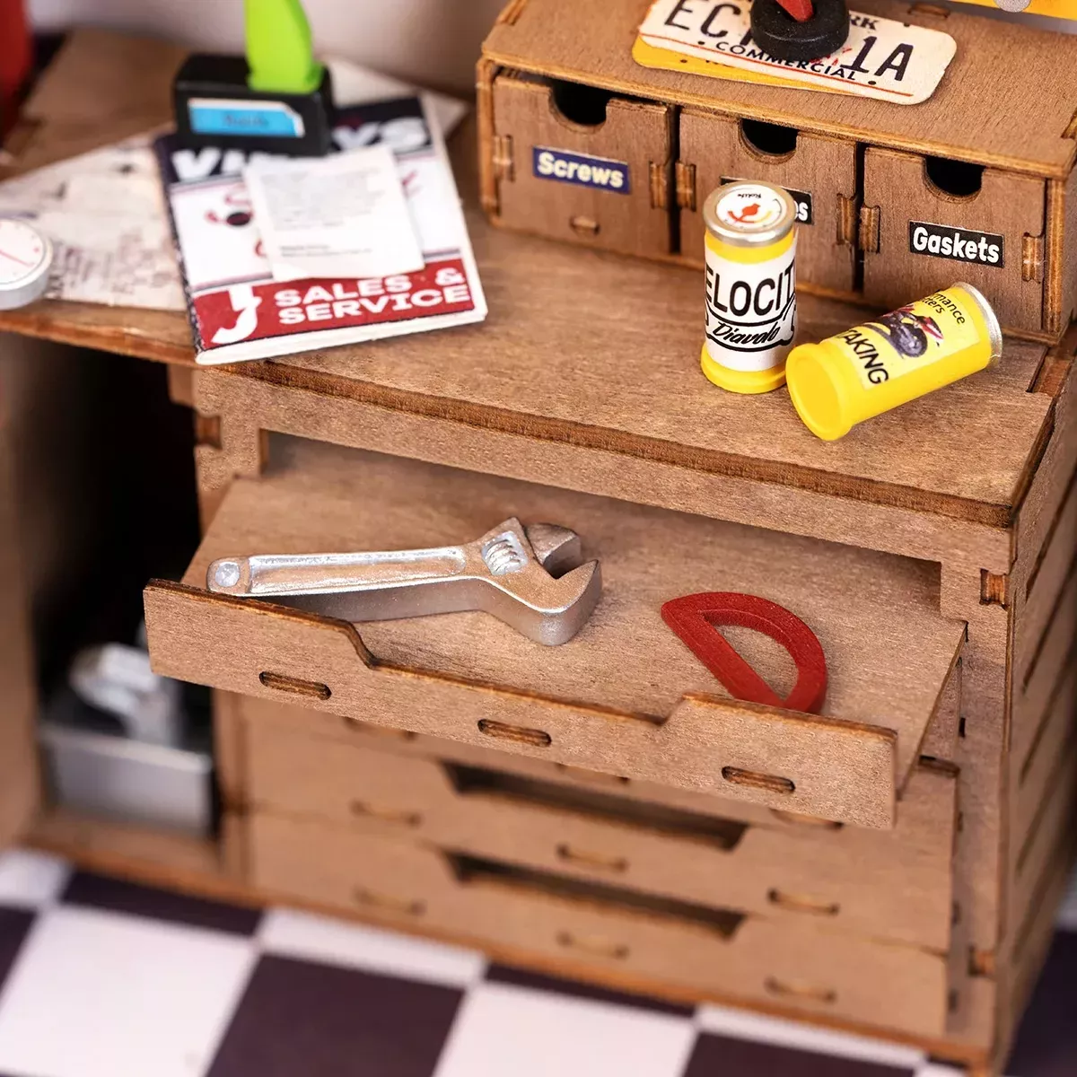 DIY House Rolife - Garage Workshop - 157 Pièces