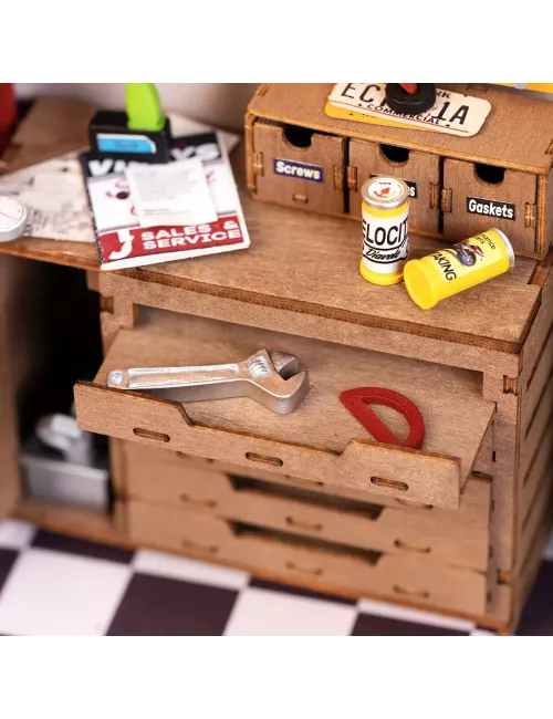 DIY House Rolife - Garage Workshop - 157 Pièces