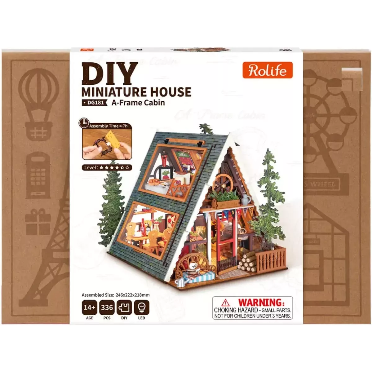 DIY House Rolife - A-Frame Cabin - 336 Pièces
