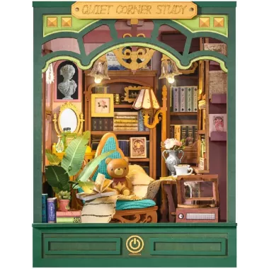 Book Nook Rolife - Quiet Corner Study - 185 Pièces