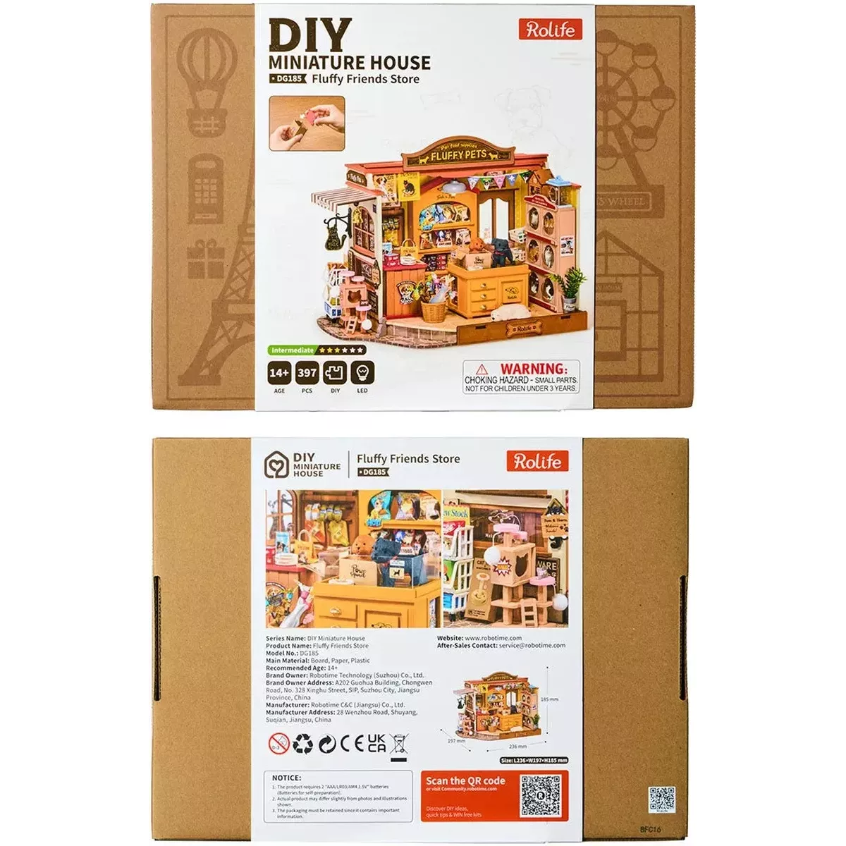 DIY House Rolife - Fluffy Friends Hub - 397 Pièces