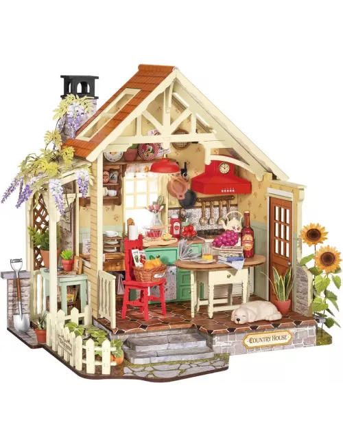 DIY House Rolife - Sunlit Farmhouse Kitchen - 438 Pièces