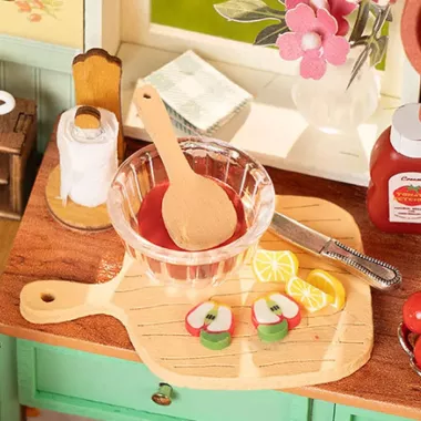 DIY House Rolife - Sunlit Farmhouse Kitchen - 438 Pièces