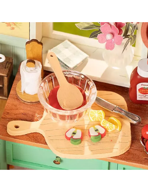DIY House Rolife - Sunlit Farmhouse Kitchen - 438 Pièces
