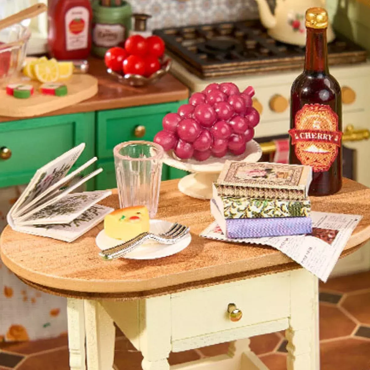 DIY House Rolife - Sunlit Farmhouse Kitchen - 438 Pièces