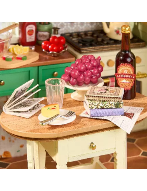 DIY House Rolife - Sunlit Farmhouse Kitchen - 438 Pièces