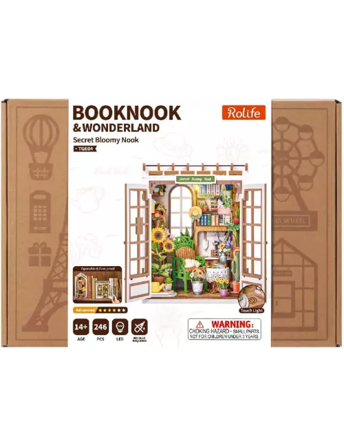 Book Nook Rolife - Secret Bloomy Nook - 246 Pièces