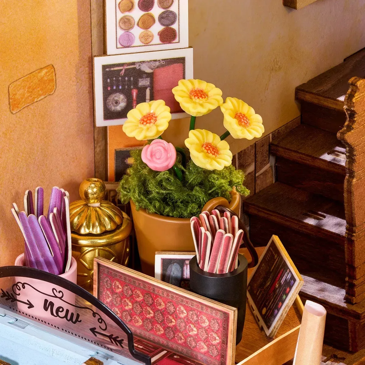 Book Nook Rolife - Wisdom Stationery Shop - 472 Pièces