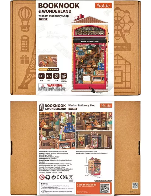 Book Nook Rolife - Wisdom Stationery Shop - 472 Pièces
