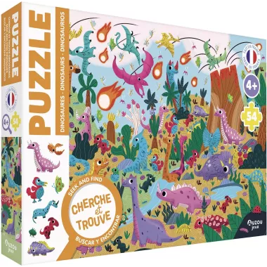 Puzzle Cherche et Trouve : Les Dinosaures