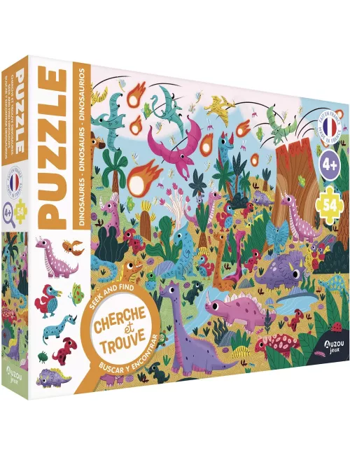 Puzzle Cherche et Trouve : Les Dinosaures