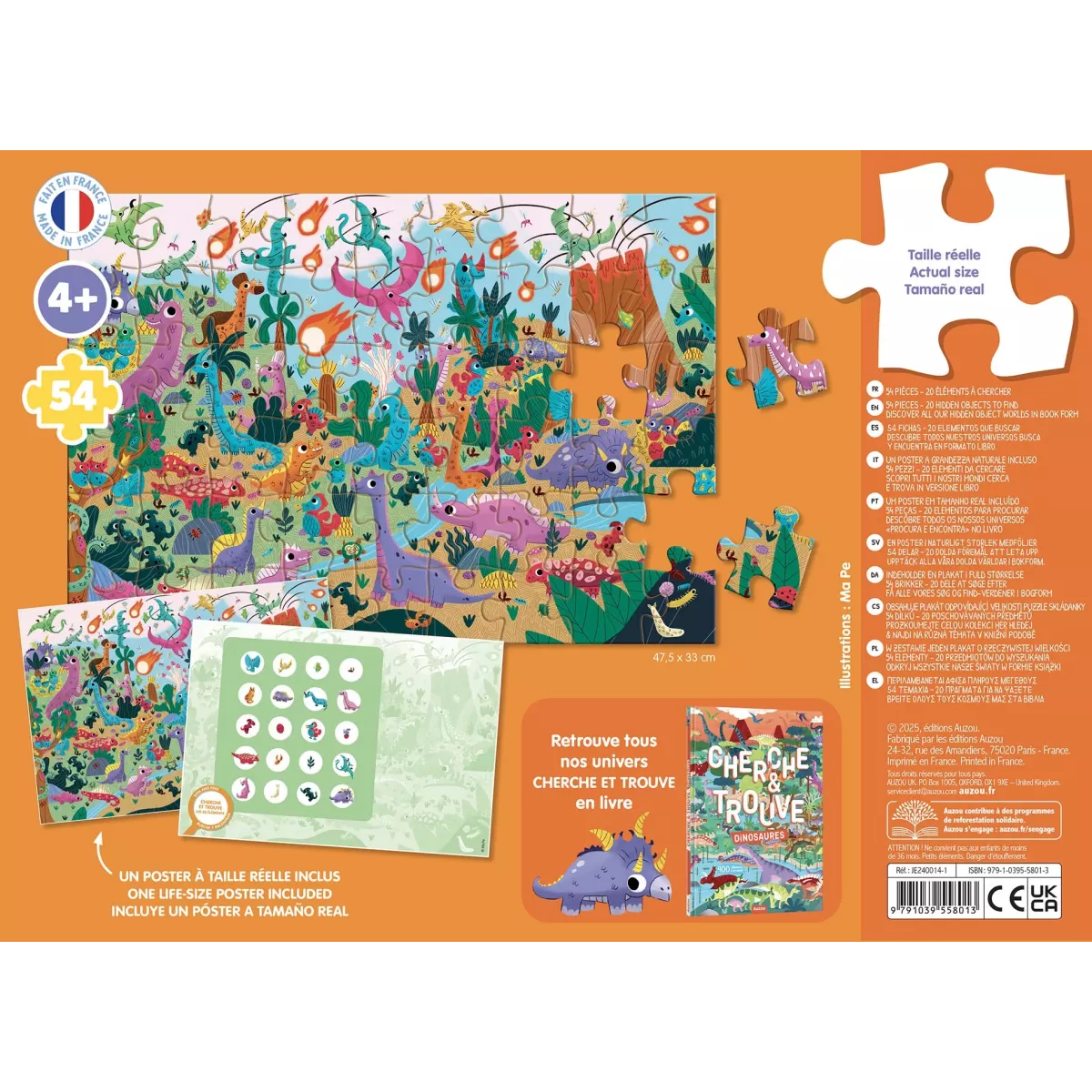 Puzzle Cherche et Trouve : Les Dinosaures