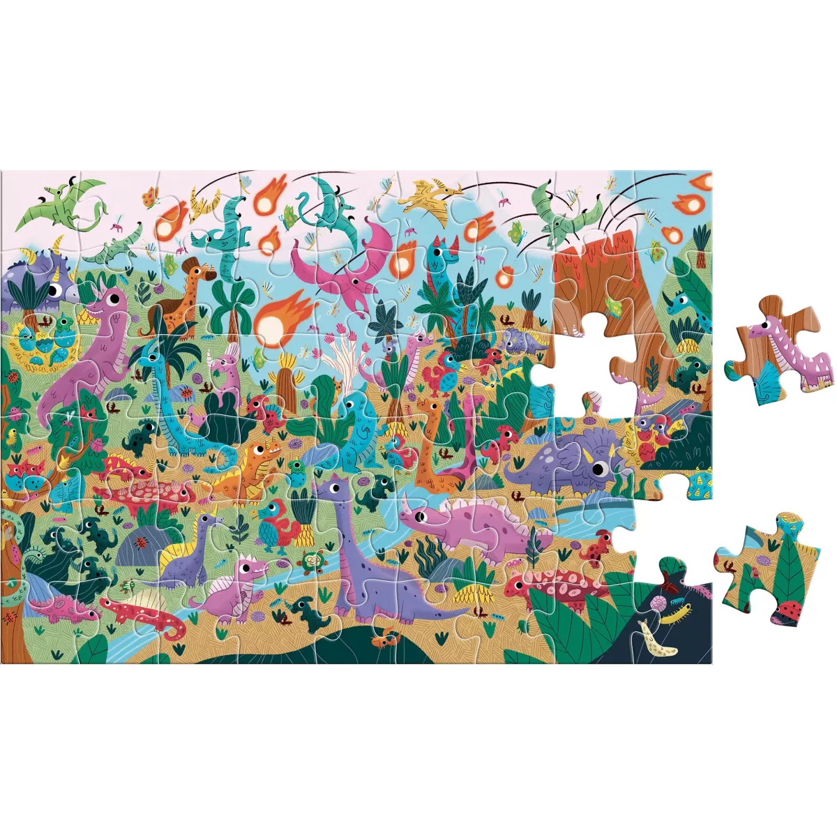 Puzzle Cherche et Trouve : Les Dinosaures