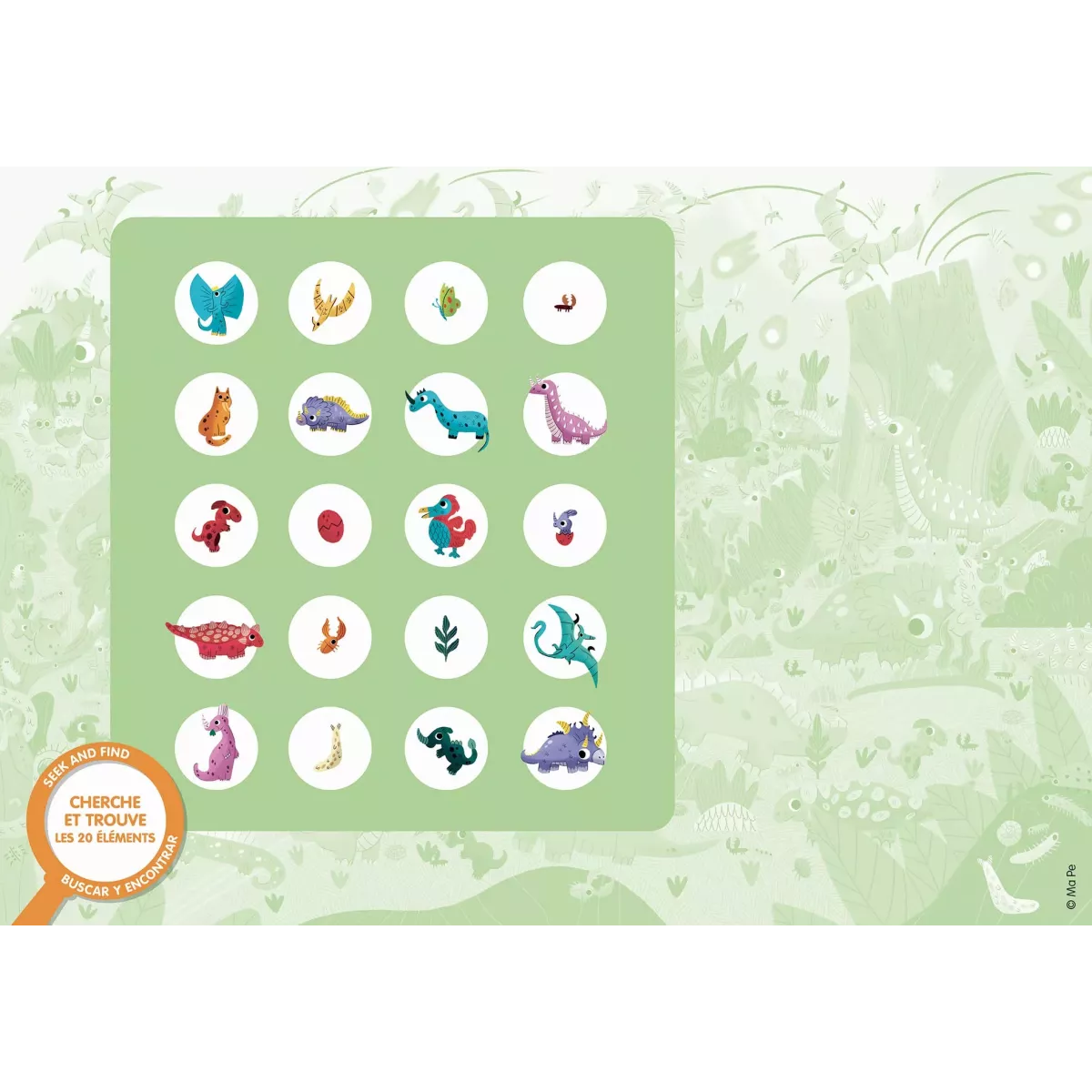 Puzzle Cherche et Trouve : Les Dinosaures
