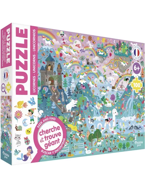 Puzzle Cherche et Trouve : Licornes