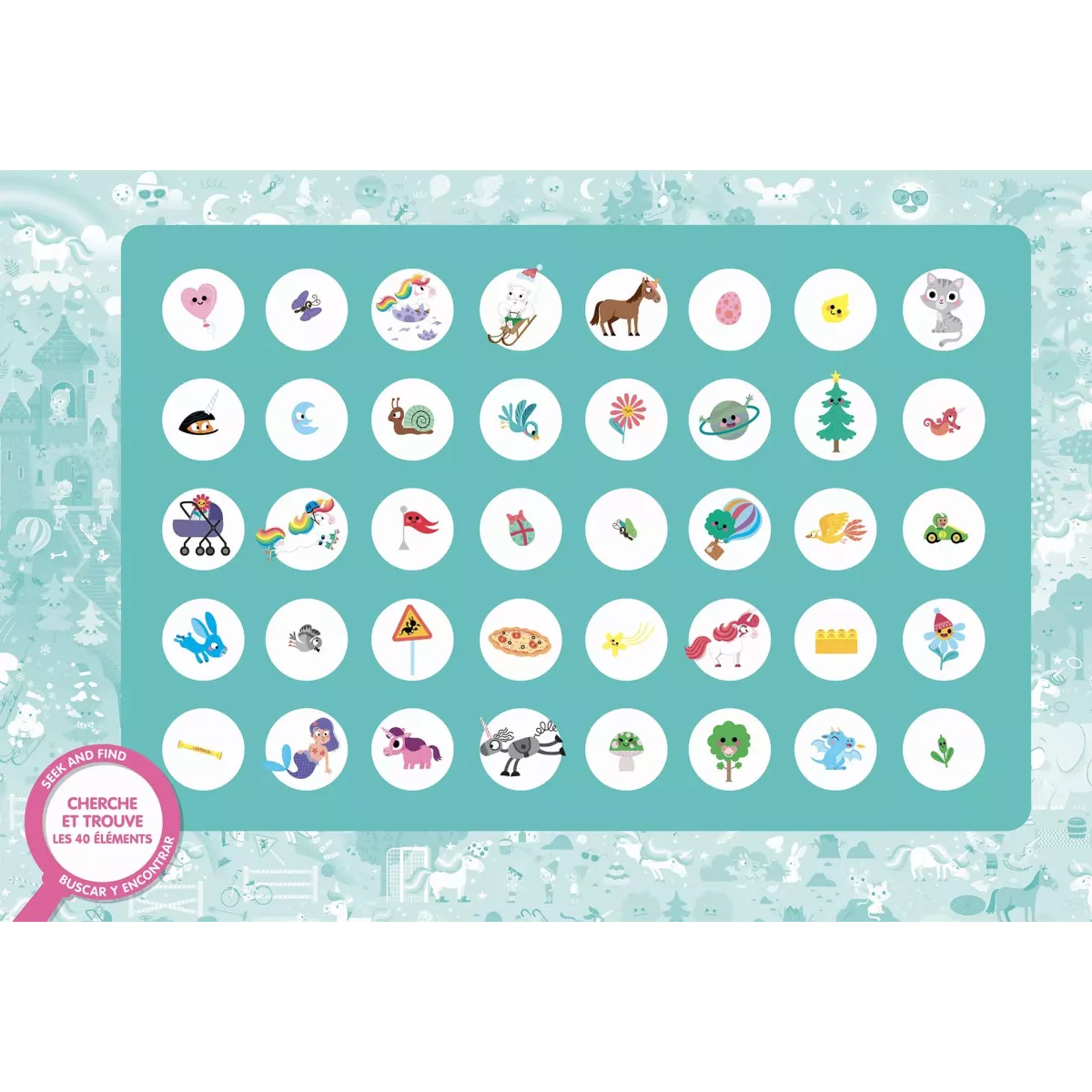 Puzzle Cherche et Trouve : Licornes