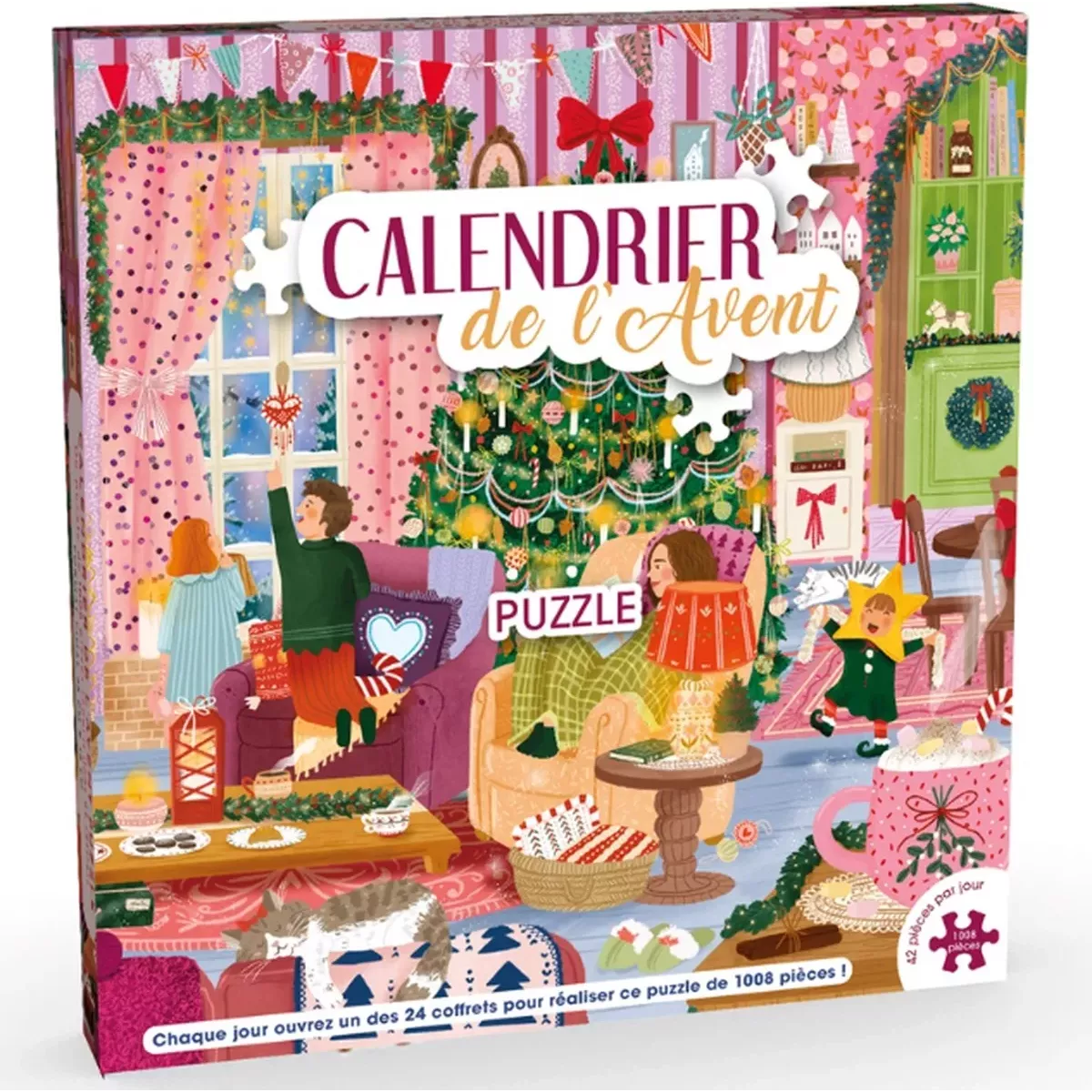 Puzzle Calendrier de l'Avent - Cottage - 1008 pièces