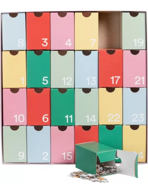 Puzzle Calendrier de l'Avent - Cottage - 1008 pièces