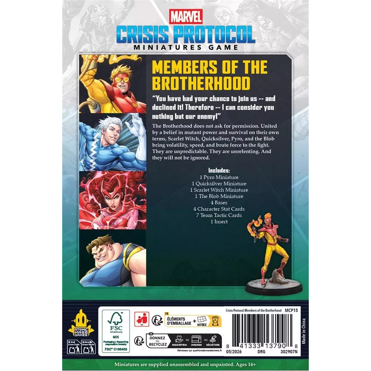 Marvel Crisis Protocol : Members of the Brotherhood - Affiliation Pack 