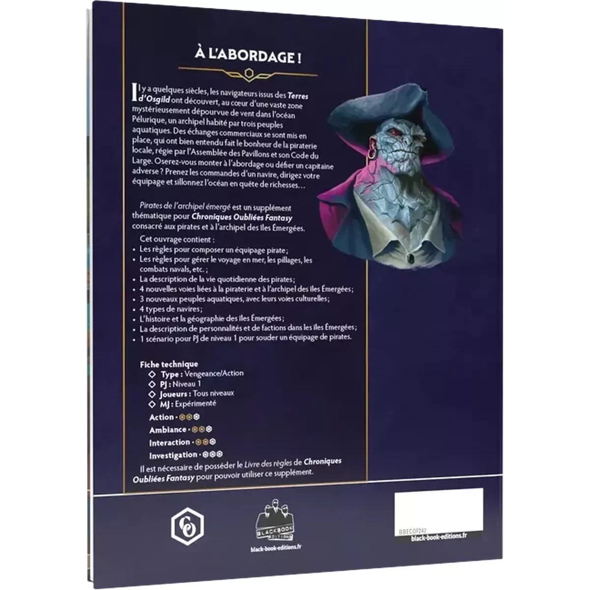 Chroniques Oubliées Fantasy 2ème Édition : Pirates de l'archipel émergé 