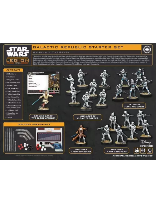 Star Wars : Légion - Galactic Republic Starter Set - Boîte de Base