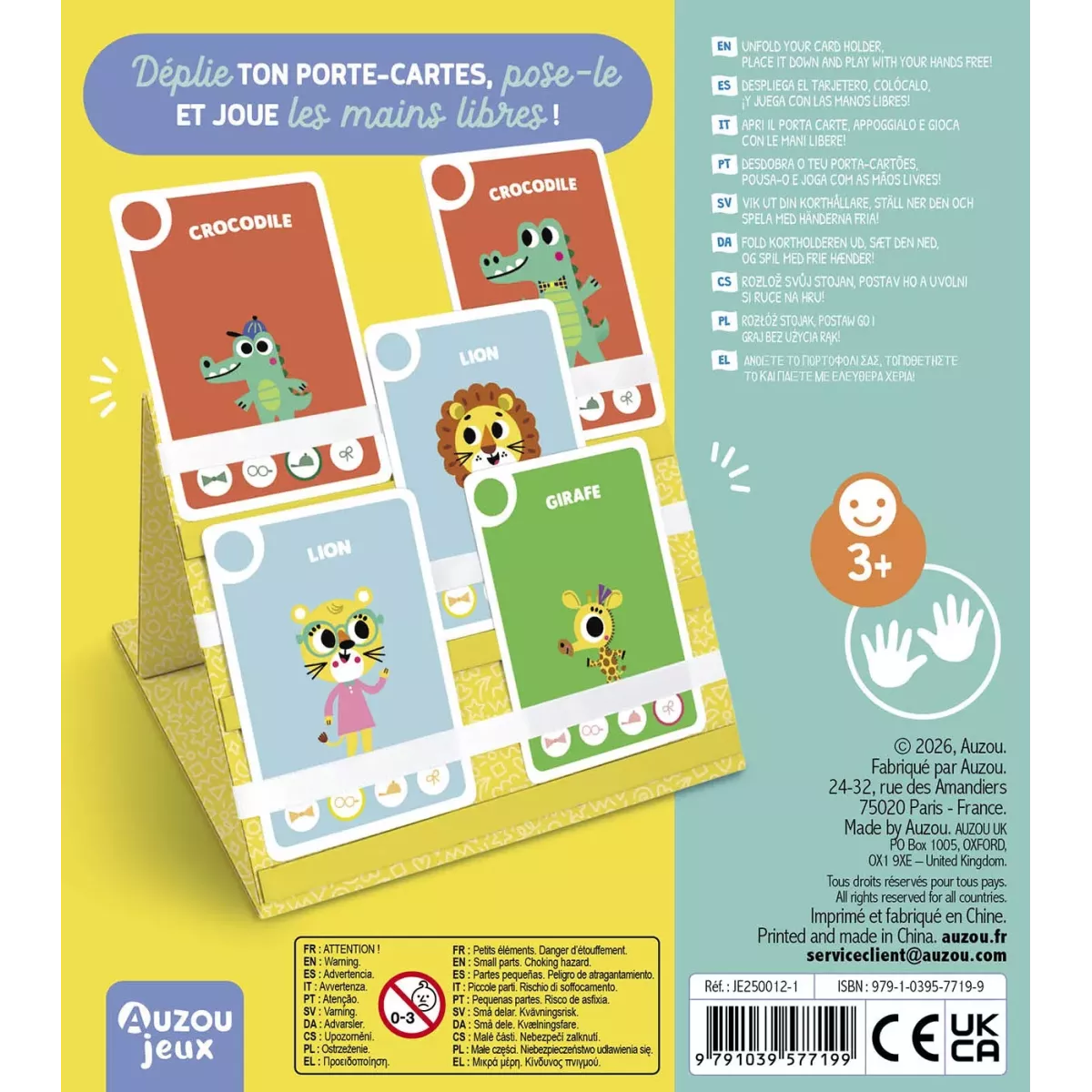 Mon porte-cartes à poser - Auzou Jeux - Ludum.fr