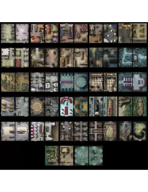 Livre Plateau de Jeu - Battle Mats : Horreur à Arkham : Le Jeu de Rôle A4 