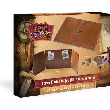 Écran MJ en Bois et Métal - Epic Forge