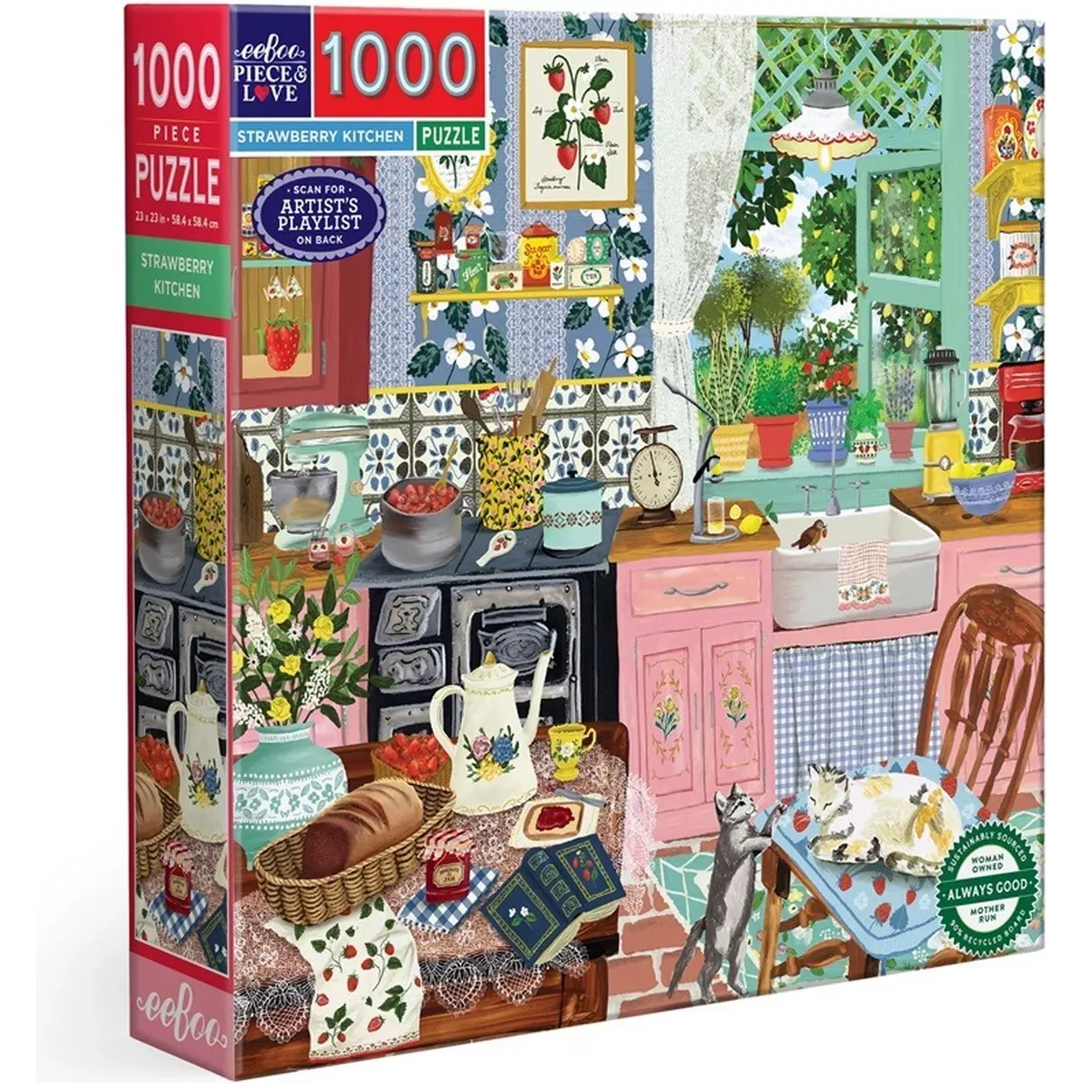 Puzzle Strawberry Kitchen - 1000 pièces