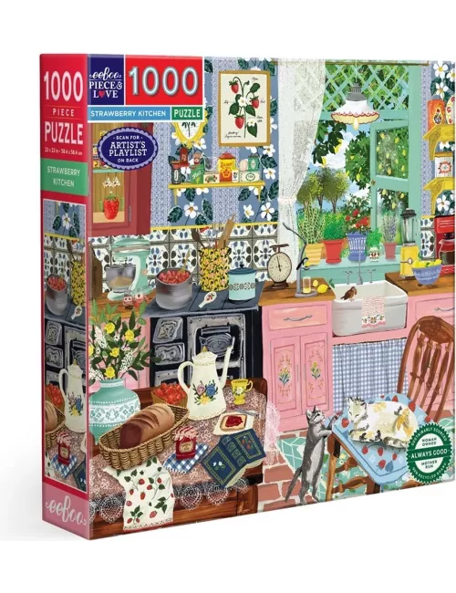 Puzzle Strawberry Kitchen - 1000 pièces