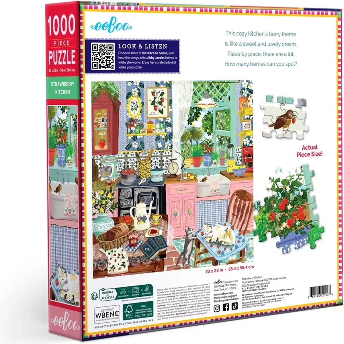 Puzzle Strawberry Kitchen - 1000 pièces
